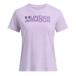 Koszulka Damska Under Armour. Fioletowe t-shirty sportowe Under Armour, bez wzorów, bez ramiączek. Za 81.99 zł.
