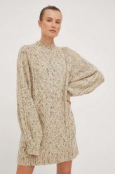 Billabong sukienka kolor beżowy mini oversize. Brązowe sukienki Billabong, l, bez wzorów, z dzianiny, bez kołnierzyka, bez ramiączek, mini, oversize. W wyprzedaży za 359.99 zł.