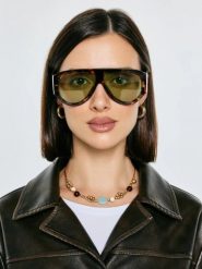 Okulary przeciwsłoneczne damskie brązowe Soreli 803. Brązowe okulary przeciwsłoneczne BIG STAR, bez wzorów, szklane. Za 79.99 zł.