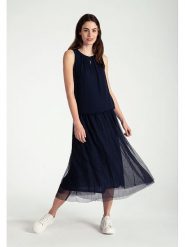 More & More Spódnica w kolorze granatowym rozmiar: 44. Niebieskie spódnice More & More, bez wzorów, z tiulu, maxi. Za 132.67 zł.