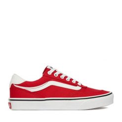 Tenisówki Vans. Czerwone trampki Vans, bez wzorów, bez zapięcia. Za 319.99 zł.