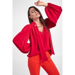 Koszula ELISABETTA FRANCHI. Czerwone koszule Elisabetta Franchi, bez wzorów, klasyczne, bez kołnierzyka, bez ramiączek. Za 1,559.00 zł.