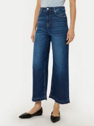 BOSS Jeansy Marlene 50529987 Granatowy Wide Leg. Niebieskie jeansy Boss, bez wzorów, z bawełny. Za 329.99 zł.