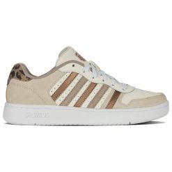 Buty sportowe COURT TIEBREAK II (96931-909-M). Brązowe buty treningowe K-SWISS, bez wzorów, bez zapięcia. Za 169.00 zł.