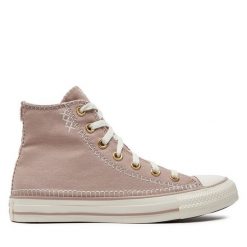 Trampki Converse. Brązowe trampki Converse, bez wzorów, retro, bez zapięcia. Za 239.99 zł.