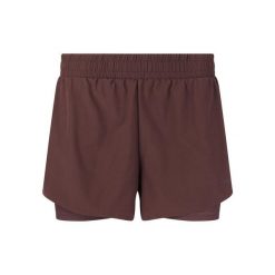 Damskie szorty 2 w 1 Endurance Val. Brązowe szorty Endurance, bez wzorów, sportowe. W wyprzedaży za 133.50 zł.