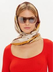 Guess Szal AW5228 POL03 Brązowy. Brązowe szaliki i kominy Guess, z aplikacjami, z materiału. Za 299.99 zł.