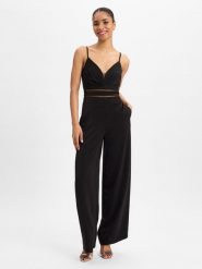 VM Kombinezon Kobiety Sztuczne włókno czarny, 32. Czarne kombinezony VM, bez wzorów, z włókna, eleganckie, bez kołnierzyka, bez ramiączek. Za 549.95 zł.