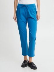 Fransa Spodnie materiałowe 20605622 Niebieski Regular Fit. Niebieskie spodnie materiałowe Fransa, bez wzorów, z materiału. Za 209.99 zł.