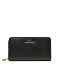 Armani Exchange Portfel XW000359 AF12040 UC001 Czarny. Czarne portfele Armani Exchange, bez wzorów, z materiału. Za 329.99 zł.