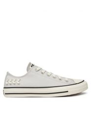 Converse Trampki Chuck Taylor All Star Crafted Laces A12579C Szary. Szare trampki Converse, bez wzorów, z materiału, retro, bez zapięcia. Za 209.99 zł.