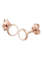 Elli Damskie kolczyki sztyfty koło geo z emalią białą w srebrze 925 Sterling Silver Kolczyki 1 ct. Białe kolczyki Elli, srebrne. Za 208.99 zł.