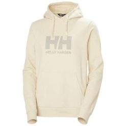 Kurtka dresowa damska z logo Helly Hansen 2.0. Białe kurtki Helly Hansen, bez wzorów, z dresówki, casualowe, bez kaptura. Za 381.05 zł.