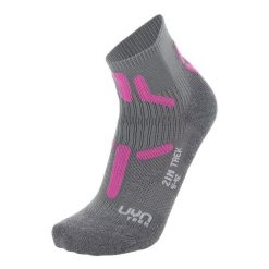 Skarpety trekkingowe damskie Uyn Trekking 2IN Low Cut. Szare skarpetki Uyn, bez wzorów. Za 109.99 zł.