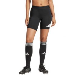 Spodenki krótkie bramkarskie damskie adidas Squadra 25 Padded. Czarne szorty adidas, bez wzorów, z elastanu, sportowe. Za 121.99 zł.