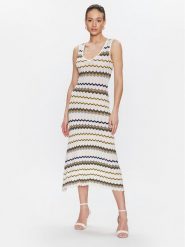 Morgan Sukienka dzianinowa 231-RMARTI Écru Regular Fit. Sukienki Morgan, s, bez wzorów, z dzianiny, bez kołnierzyka, bez ramiączek. Za 229.99 zł.