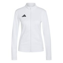 Bluza damska adidas Entrada Track. Białe bluzy z kapturem adidas, m, bez wzorów, z materiału, z kapturem, na fitness i siłownię, climacool (adidas). Za 121.99 zł.
