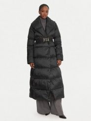 TWINSET Płaszcz zimowy 252TT2050 Czarny Regular Fit. Czarne płaszcze Twinset, na zimę, bez wzorów, z syntetyku, bez kaptura. Za 1,689.00 zł.