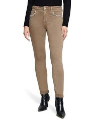 Betty Barclay Dżinsy - Slim fit - w kolorze beżowym rozmiar: 46. Brązowe jeansy Betty Barclay, bez wzorów, klasyczne, z podwyższonym stanem. Za 219.95 zł.