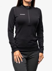 Bluza damska bez kaptura Mammut Aenergy ML Half Zip Pull. Czarne bluzy z kapturem Mammut, xs, bez wzorów, z elastanu, bez kaptura, narciarskie. Za 478.25 zł.