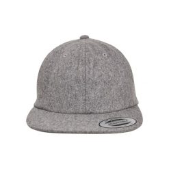 Czapka Flexfit melton. Szare czapki z daszkiem FLEXFIT, bez wzorów. Za 173.00 zł.