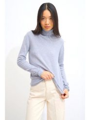 AUTHENTIC CASHMERE Kaszmirowy golf "Bise" w kolorze błękitnym rozmiar: XL. Niebieskie swetry AUTHENTIC CASHMERE, xl, bez wzorów, z kaszmiru, bez ramiączek. Za 361.02 zł.
