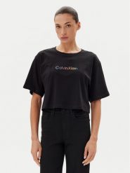 Calvin Klein Underwear T-Shirt LV00QS7470 Czarny Boxy Fit. Czarne t-shirty Calvin Klein Underwear, xs, bez wzorów, z bawełny, bez kołnierzyka, bez ramiączek. Za 119.99 zł.