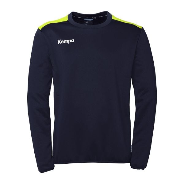 Bluza Kempa Emotion 27. Niebieskie bluzy Kempa, m, bez wzorów, z materiału, eleganckie, bez ramiączek, bez kaptura. Za 203.60 zł.