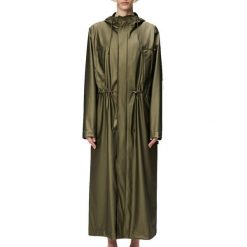 Kurtka RAINS BOLD LONGEST JACKET W3 Zielony. Zielone kurtki Rains, xs, bez wzorów, z syntetyku, bez kaptura. Za 390.99 zł.