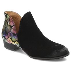 Czarne Botki Maciejka Eleganckie Kowbojki Damskie. Czarne botki Maciejka, bez wzorów, eleganckie, bez obcasa, na obcasie, bez zapięcia. Za 399.00 zł.