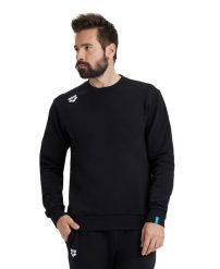 Bluza Arena Crew Solid. Czarne bluzy bez kaptura Arena, l, bez wzorów, z bawełny, bez kaptura, na fitness i siłownię. Za 295.50 zł.