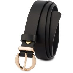 Pasek skórzany BELTIMORE r.95-110 cm O23 czarny. Czarne paski bez wzorów. Za 49.99 zł.