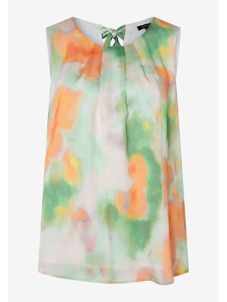 More & More Bluzka w kolorze zielono-biało-pomarańczowym rozmiar: 42. Zielone bluzki More & More, bez wzorów, bez kołnierzyka, bez ramiączek. Za 140.20 zł.