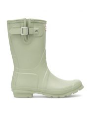 Hunter Kalosze HFW-002 Zielony. Zielone kalosze Hunter, bez wzorów, z kauczuku, bez zapięcia. Za 249.99 zł.
