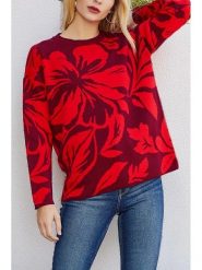 LA Angels Sweter w kolorze czerwonym rozmiar: M. Czerwone swetry LA Angels, m, bez wzorów, bez ramiączek. Za 165.99 zł.