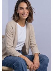Street One Kardigan w kolorze beżowym rozmiar: 42. Brązowe swetry Street One, bez wzorów, street, bez ramiączek. Za 174.95 zł.