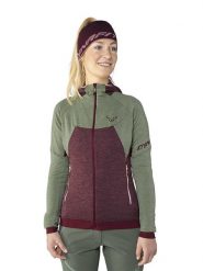 DYNAFIT Kurtka polarowa "Tour Wool" w kolorze bordowo-oliwkowym rozmiar: XL. Brązowe kurtki Dynafit, xl, bez wzorów, z materiału, bez kaptura. Za 336.61 zł.