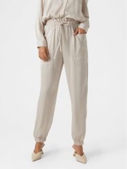 Vero Moda Spodnie materiałowe Marys 10300405 Écru Loose Fit. Spodnie materiałowe Vero Moda, bez wzorów, z materiału. Za 139.99 zł.