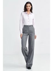 Nife Spodnie w kolorze szarym rozmiar: 42. Szare spodnie materiałowe Nife, bez wzorów, z materiału. Za 183.15 zł.