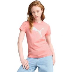 Koszulka Puma Ess Metallic Tee, Kobiety. Czerwone t-shirty sportowe Puma, bez wzorów, z bawełny, bez ramiączek. Za 190.00 zł.