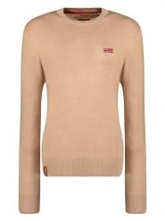 Geographical Norway Sweter "Fabrizia" w kolorze jasnobrązowym rozmiar: XL. Brązowe swetry Geographical Norway, xl, bez wzorów, bez ramiączek. Za 110.04 zł.