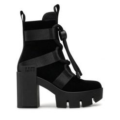Botki United Nude. Czarne botki United Nude, bez wzorów, bez obcasa, na słupku, bez zapięcia. Za 1,039.00 zł.