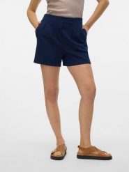 Vero Moda Szorty w kolorze granatowym rozmiar: XS. Niebieskie szorty Vero Moda, bez wzorów. Za 52.79 zł.