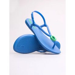 Sandały damskie Ipanema CLASS UNA FEM. Niebieskie sandały Ipanema, bez wzorów, sportowe, bez obcasa, bez zapięcia. Za 45.00 zł.