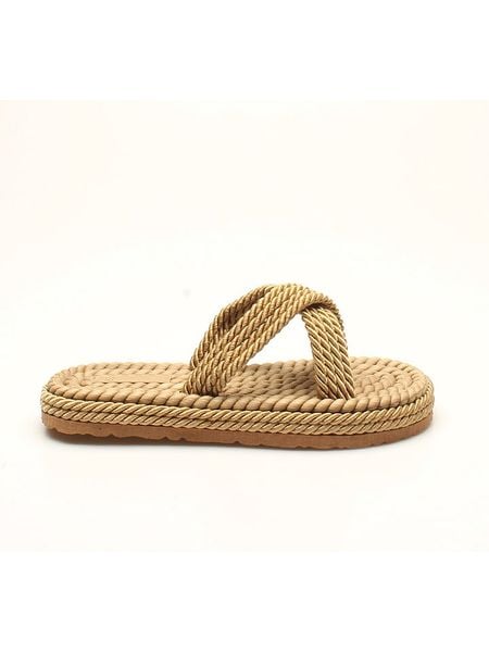 Rovigo Klapki w kolorze beżowym rozmiar: 38. Brązowe klapki Rovigo, bez wzorów, klasyczne, z otwartym noskiem, bez obcasa, bez zapięcia. Za 167.28 zł.