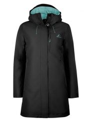 Westfjord Parka 3w1 "Skogafoss" w kolorze czarno-turkusowym rozmiar: XL. Czarne płaszcze Westfjord, m, bez wzorów, z poliamidu, bez kaptura. Za 326.56 zł.