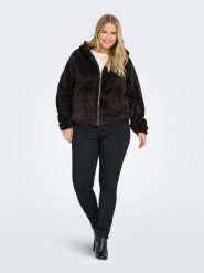 ONLY Carmakoma Kurtka polarowa w kolorze czarnym rozmiar: XL-54. Czarne kurtki Only Carmakoma, xl, bez wzorów, z polaru, bez kaptura. Za 139.95 zł.