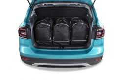 Torby Do Bagażnika Vw T-Cross 2018+ 3Szt Kjust. Czarne torby podróżne KJUST, bez wzorów, z kauczuku. Za 780.00 zł.