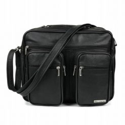 Torba na ramię czarna Beltimore G69. Czarne torby na laptopa bez wzorów, na ramię. Za 169.91 zł.