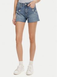 Lee Szorty jeansowe Rider 112363785 Niebieski Straight Fit. Niebieskie szorty Lee, bez wzorów, z bawełny. Za 179.99 zł.